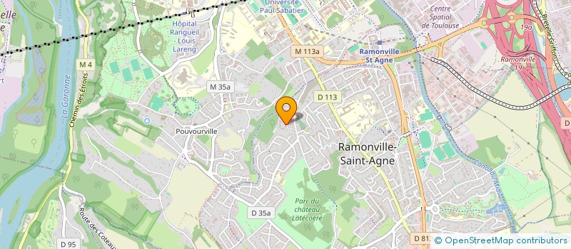 localisation de l'entreprise COMITE REGIONAL DE CYCLISME D'OCCITANIE  RAMONVILLE-SAINT-AGNE