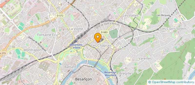 localisation de l'entreprise COMITE REGIONAL DE FRANCHE COMTE DU PCF  BESANCON