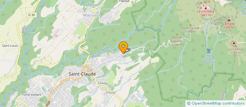 localisation de l'entreprise COMITE REGIONAL DE GUADELOUPE DE LA MONTAGNE ET DE L'ESCALADE à SAINT-CLAUDE