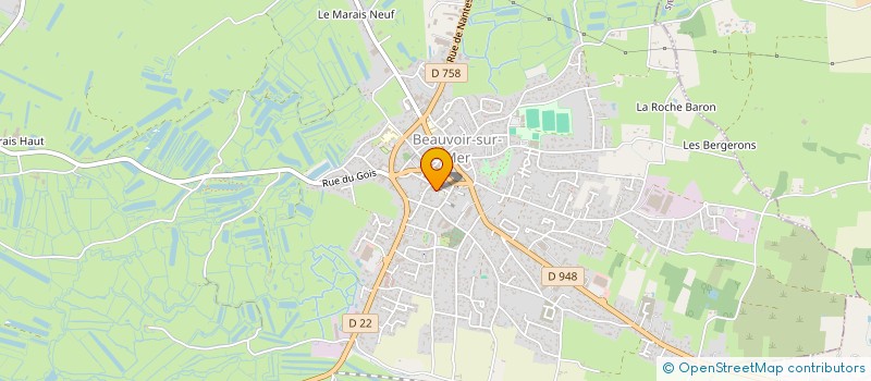 localisation de l'entreprise COMITE REGIONAL DE LA CONCHYLICULTURE DES PAYS DE LA LOIRE  BEAUVOIR-SUR-MER