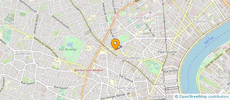 localisation de l'entreprise COMITE REGIONAL DE LA NOUVELLE-AQUITAINE DES CLUBS OMNISPORTS à BORDEAUX