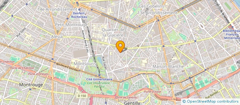 localisation de l'entreprise COMITE REGIONAL DE LA RANDONNEE PEDESTRE D'ILE DE FRANCE  PARIS