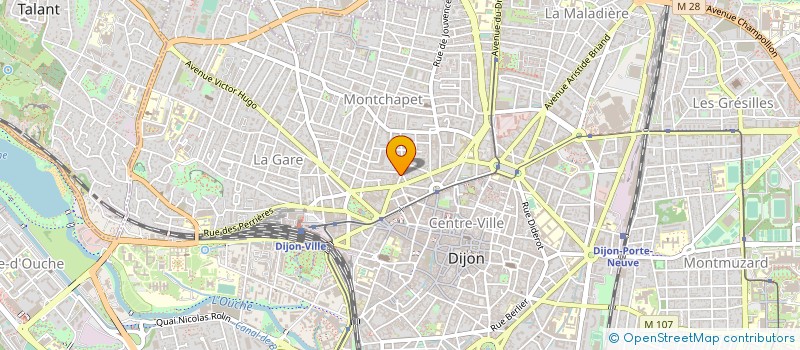 localisation de l'entreprise COMITE REGIONAL DE LA  RANDONNEE PEDESTRE  DE BOURGOGNE  DIJON