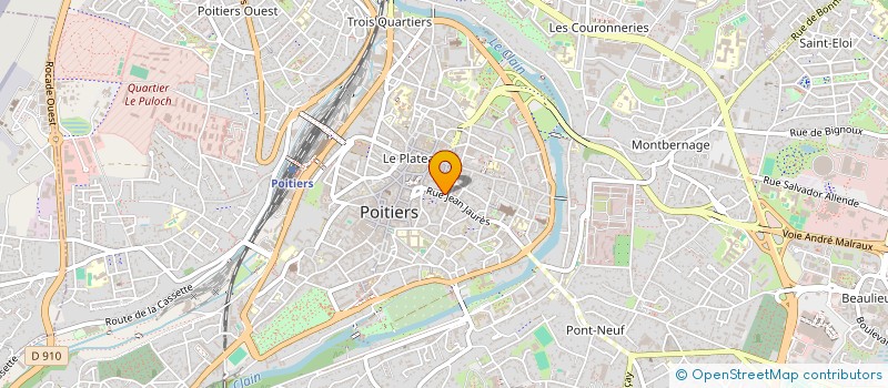 localisation de l'entreprise COMITE REGIONAL DE LA RETRAITE SPORTIVE à POITIERS