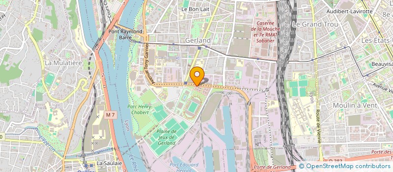 localisation de l'entreprise COMITE REGIONAL DE LA RETRAITE SPORTIVE AUVERGNE RHONE-ALPES  LYON