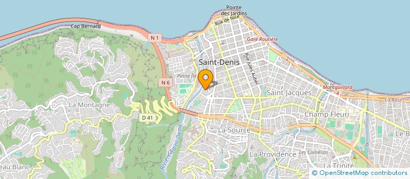 localisation de l'entreprise COMITE REGIONAL DE LA REUNION DE LA FEDERATION SPORTIVE ET GYMNIQUE DU TRAVAIL à SAINT-DENIS