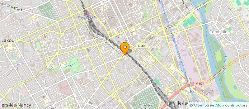 localisation de l'entreprise COMITE REGIONAL DE LORRAINE DES ASPTT  NANCY