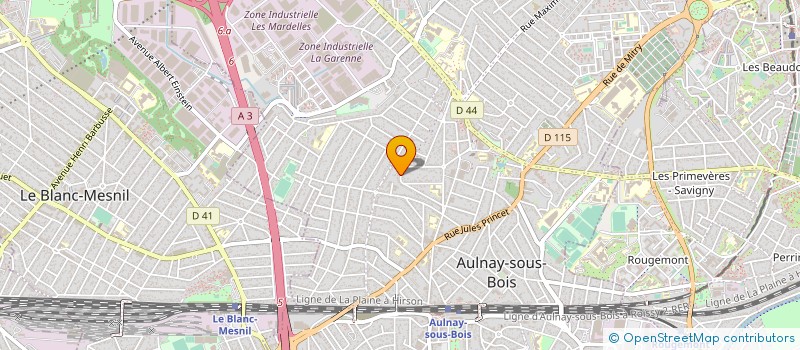 localisation de l'entreprise COMITE REGIONAL DE SAMBO à AULNAY-SOUS-BOIS