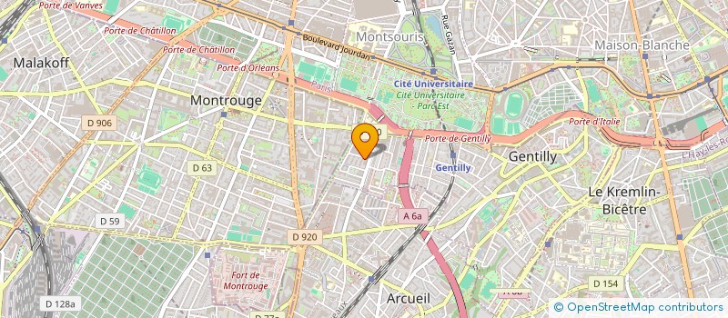 localisation de l'entreprise COMITE REGIONAL DE SKI D'ILE DE FRANCE ET NORD-OUEST à GENTILLY