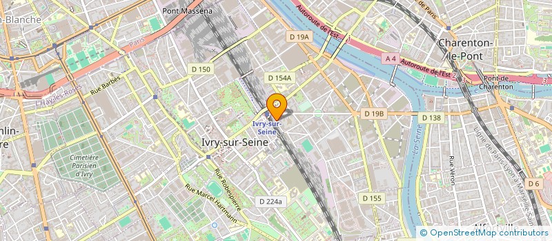 localisation de l'entreprise COMITE REGIONAL DES ASPTT D'ILE DE FRANCE à IVRY-SUR-SEINE
