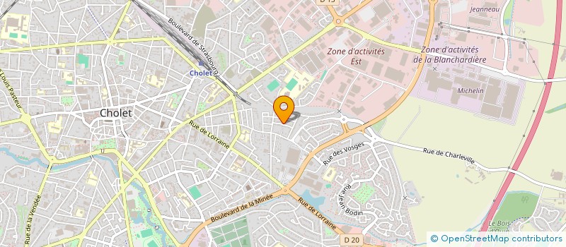 localisation de l'entreprise COMITE REGIONAL DES PAYS DE LA LOIRE DE LA FEDERATION FRANCAISE DE SCRABBLE à CHOLET