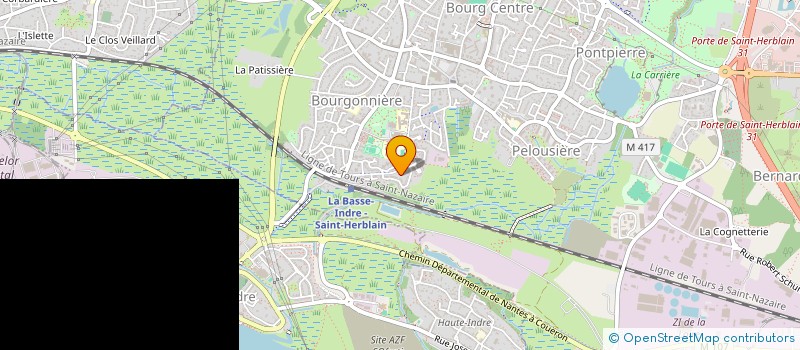 localisation de l'entreprise COMITE REGIONAL DES PAYS DE LOIRE PECHE SPORTIVE AU COUP à SAINT-HERBLAIN