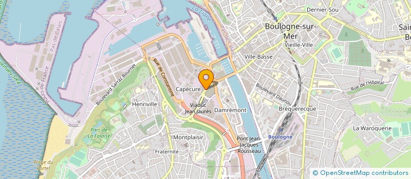 localisation de l'entreprise COMITE REGIONAL DES PECHES MARITIMES ET DES ELEVAGES MARINS HAUTS DE FRANCE à BOULOGNE-SUR-MER