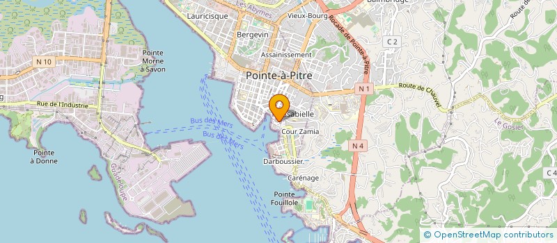 localisation de l'entreprise COMITE REGIONAL DU SPORT AUTOMOBILE GUADELOUPE à POINTE-A-PITRE