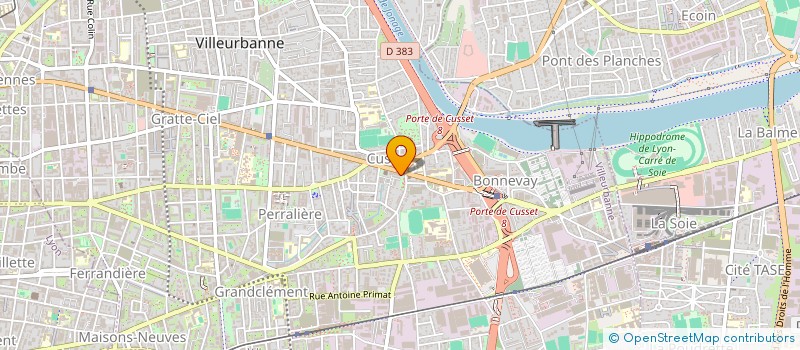 localisation de l'entreprise COMITE REGIONAL F F E S S M  VILLEURBANNE