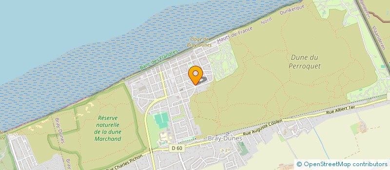 localisation de l'entreprise COMITE REGIONAL LONGE-COTE NORD-PAS-DE-CALAIS-PICARDIE  BRAY-DUNES