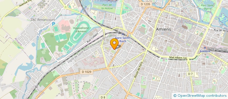 localisation de l'entreprise COMITE REGIONAL OLYMPIQUE SPORTIF PICARD  AMIENS