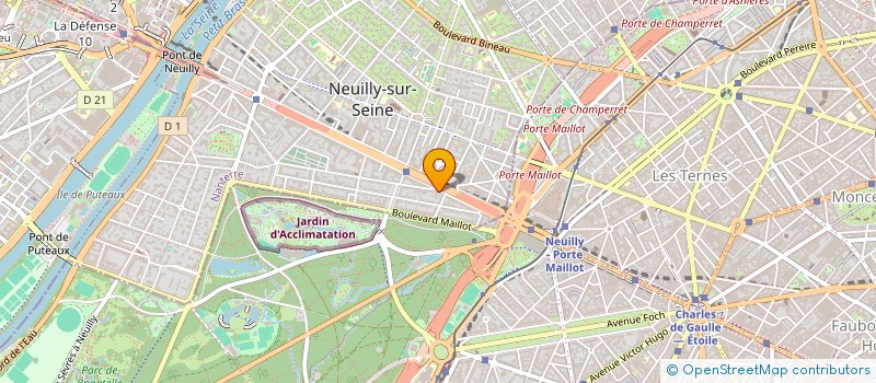 localisation de l'entreprise COMITE REGIONAL PARIS FFB à NEUILLY-SUR-SEINE