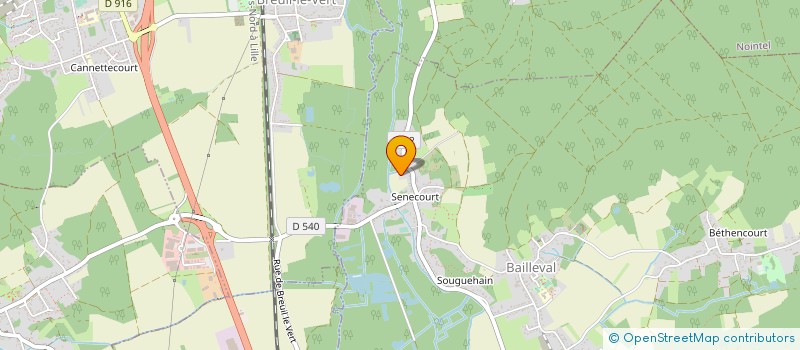 localisation de l'entreprise COMITE REGIONAL PICARDIE PECHE AU COUP  BAILLEVAL