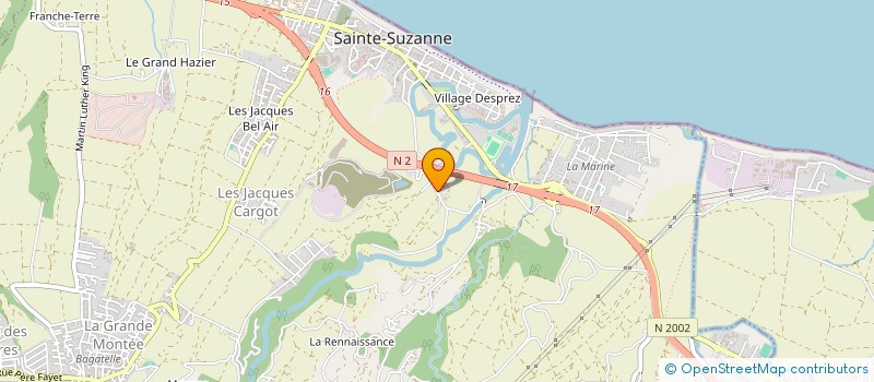 localisation de l'entreprise COMITE REGIONAL POUR L'INSERTION DES CHOMEURS à SAINTE-SUZANNE