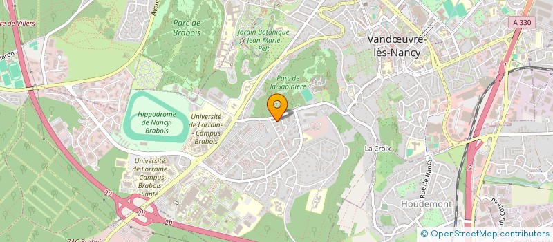 localisation de l'entreprise COMITE REGIONAL SPORTIF DES FOYERS RURAUX DU GRAND EST  VANDUVRE-LES-NANCY