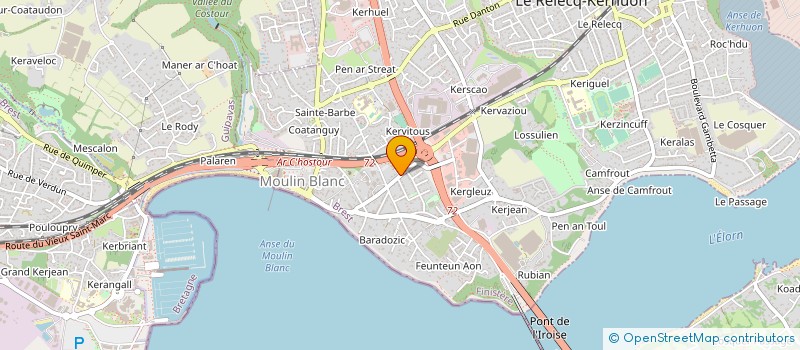 localisation de l'entreprise COMITE REGIONAL SPORTS POUR TOUS BRETAGNE à LE RELECQ-KERHUON