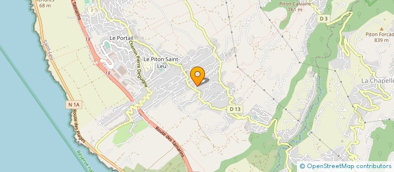 localisation de l'entreprise COMITE REGIONAL SPORTS POUR TOUS ILE DE LA REUNION à SAINT-LEU
