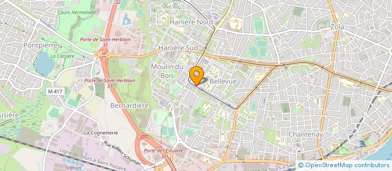localisation de l'entreprise COMITE REGIONAL SPORTS POUR TOUS LES PAYS DE LA LOIRE à NANTES