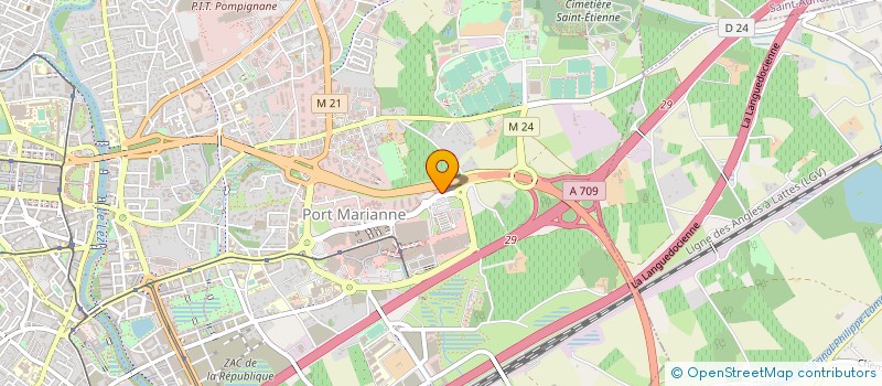 localisation de l'entreprise COMITE REGIONAL SPORTS POUR TOUS OCCITANIE à MONTPELLIER