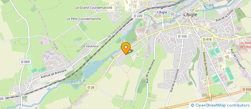 localisation de l'entreprise COMITE REGIONAL U L M NORMANDIE à L'AIGLE