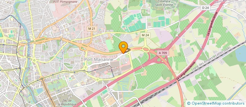 localisation de l'entreprise COMITE REGIONAL UFOLEP LANGUEDOC à MONTPELLIER
