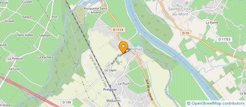 localisation de l'entreprise COMITE REGIONAL ULM NOUVELLE AQUITAINE à LA COURONNE