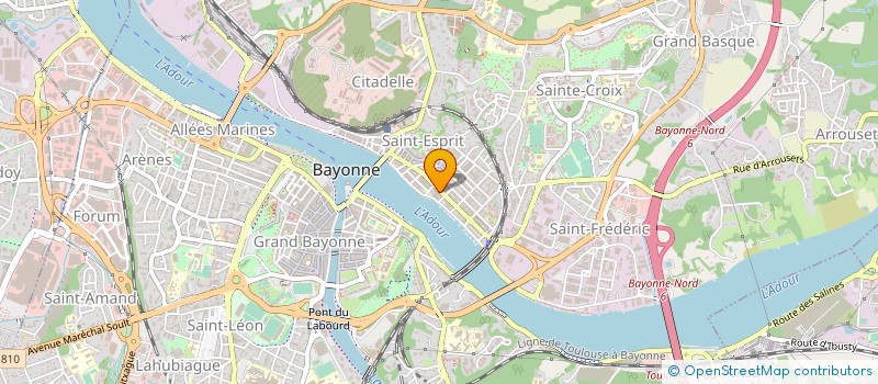 localisation de l'entreprise COMITE REGIONAL USEP AQUITAINE à BAYONNE