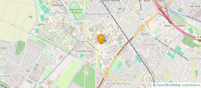 localisation de l'entreprise COMITE REMOIS DES INTERNES DE SANTE PUBLIQUE  REIMS