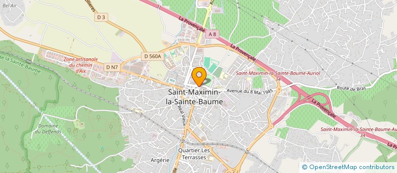 localisation de l'entreprise COMITE RESTAURATION DES ORGUES à SAINT-MAXIMIN-LA-SAINTE-BAUME
