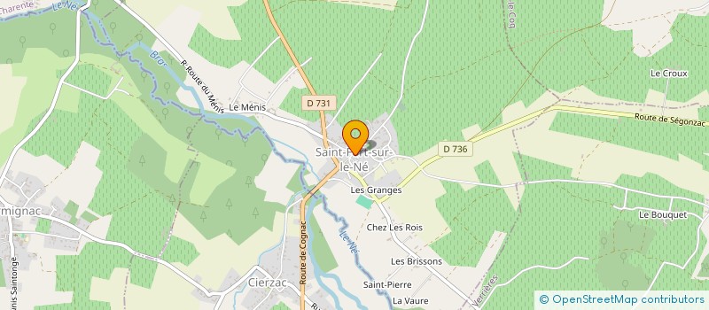 localisation de l'entreprise COMITE SAINT FORTAIS DES ANIMATIONS ET FESTIVITES à SAINT-FORT-SUR-LE-NE