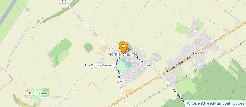 localisation de l'entreprise COMITE SAINT VINCENT MONTIERCHAUME à MONTIERCHAUME