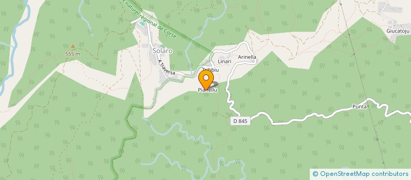 localisation de l'entreprise COMITE SAN GHJUVAN'BATTISTA DE SOLARO à SOLARO