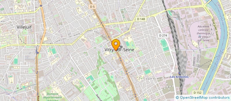 localisation de l'entreprise COMITE SECOURS POPULAIRE à VITRY-SUR-SEINE