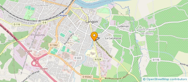 localisation de l'entreprise COMITE SECOURS POPULAIRE DU LANGONNAIS à LANGON