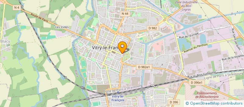 localisation de l'entreprise COMITE SECOURS POPULAIRE FRANCAIS à VITRY-LE-FRANCOIS