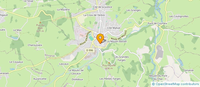 localisation de l'entreprise COMITE SECOURS POPULAIRE FRANCAIS  AUZANCES