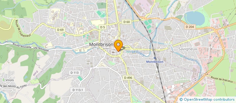 localisation de l'entreprise COMITE SECOURS POPULAIRE FRANCAIS MONTBRISON  MONTBRISON