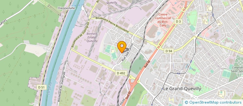 localisation de l'entreprise COMITE SEINE MARITIME ATHLETISME à LE GRAND-QUEVILLY