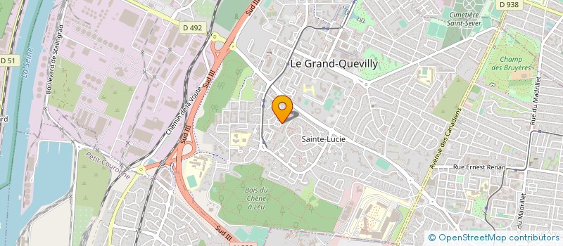 localisation de l'entreprise COMITE SEINE MARITIME HAND BAL à LE GRAND-QUEVILLY