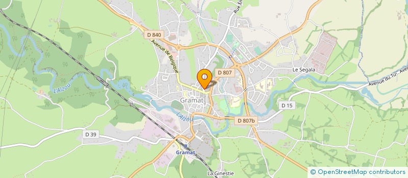 localisation de l'entreprise COMITE SEPARTEMENTAL FNACA  GRAMAT