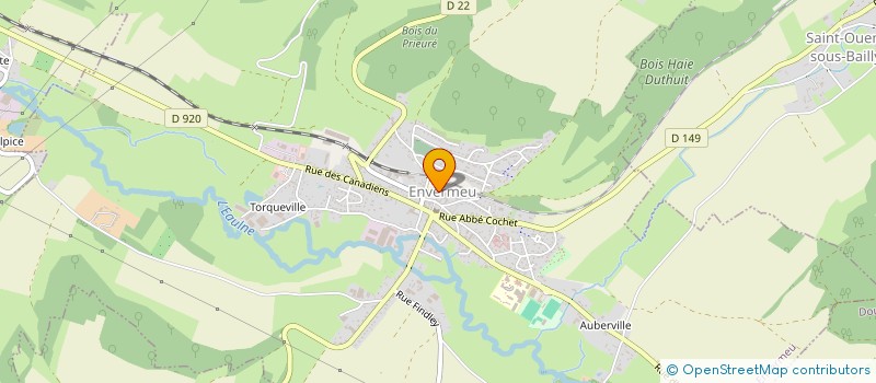 localisation de l'entreprise COMITE SOCIAL DU PERSONNEL COMMUNAL D'ENVERMEU  ENVERMEU