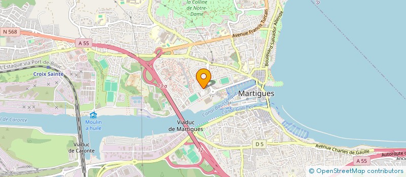 localisation de l'entreprise COMITE SOCIAL DU PERSONNEL DU PAYS DE MARTIGUES  MARTIGUES