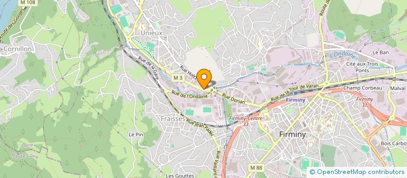 localisation de l'entreprise COMITE SOCIAL DU PERSONNEL MUNICIPAL DE LA VILLE D UNIEUX à UNIEUX