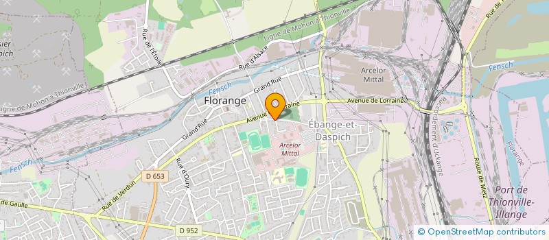 localisation de l'entreprise COMITE SOCIAL ECONOMIQUE ARCELORMITTAL FLORANGE  FLORANGE